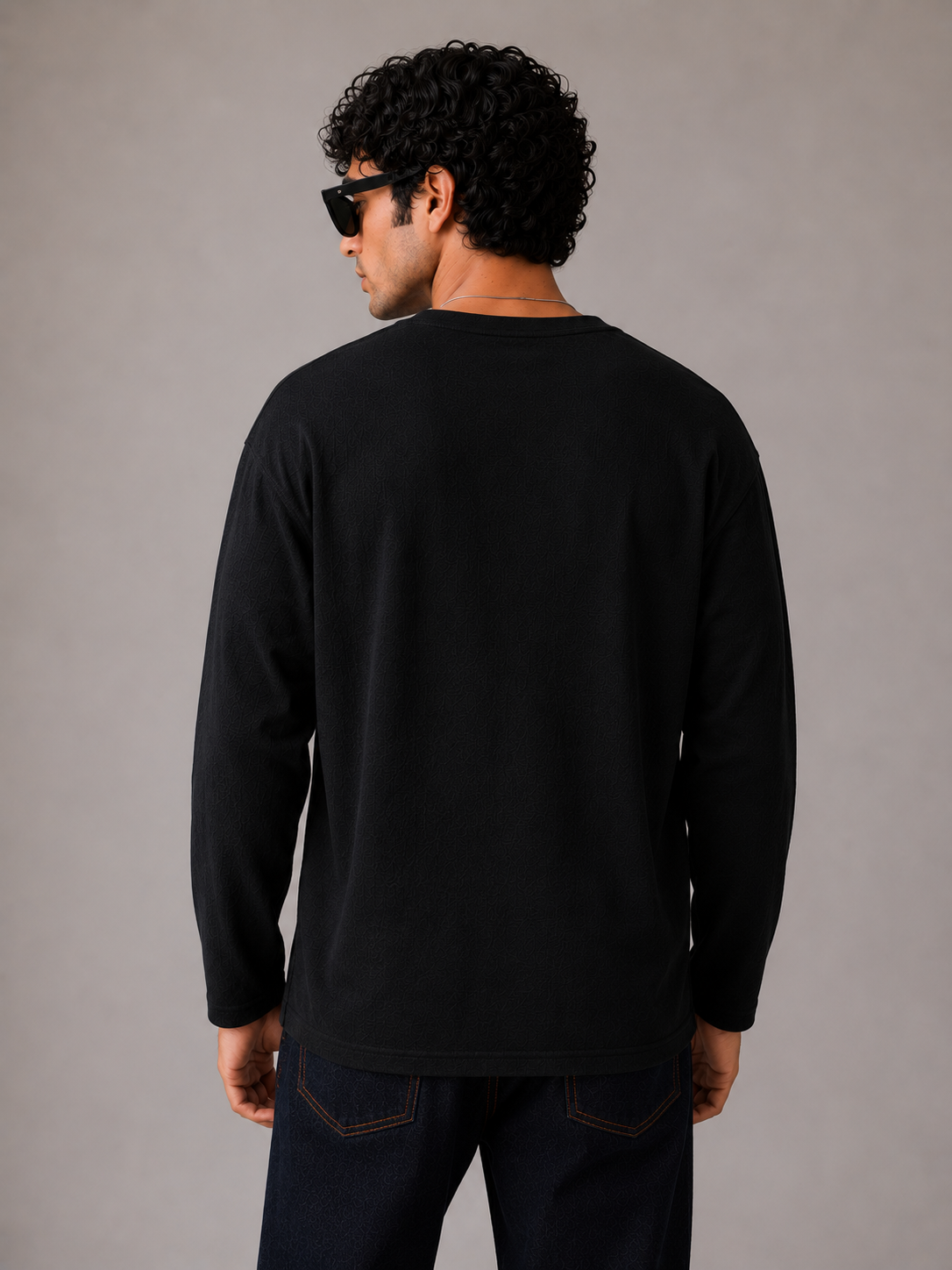 Henley Waffle Knit T-Shirt