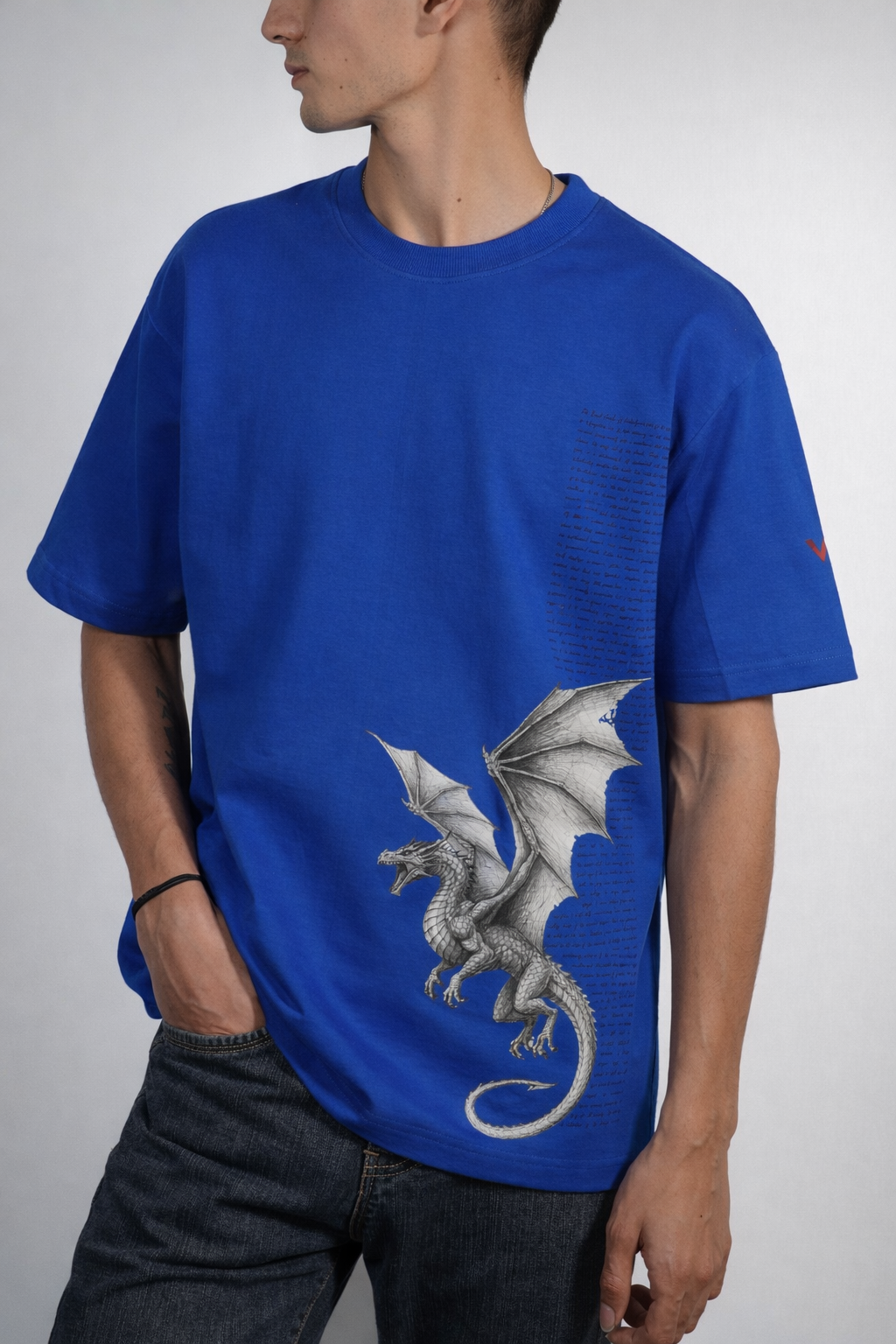 Dragon Statue – Oversized Tee