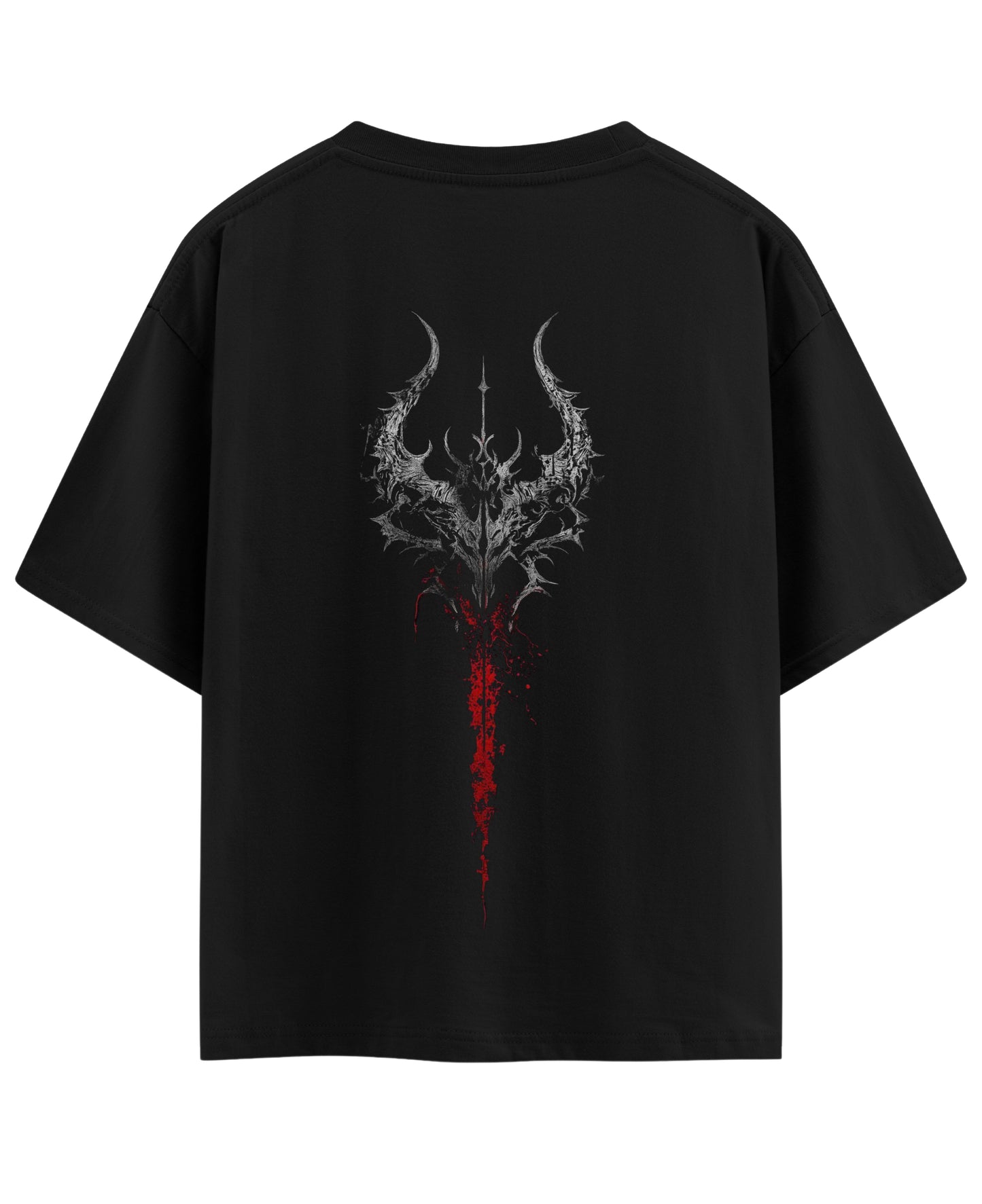 Black Oversized T-shirt Back Design