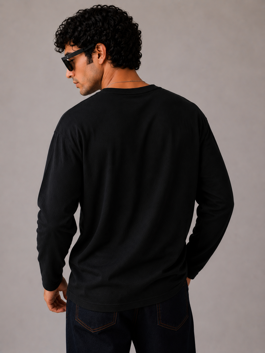 Henley Waffle Knit T-Shirt