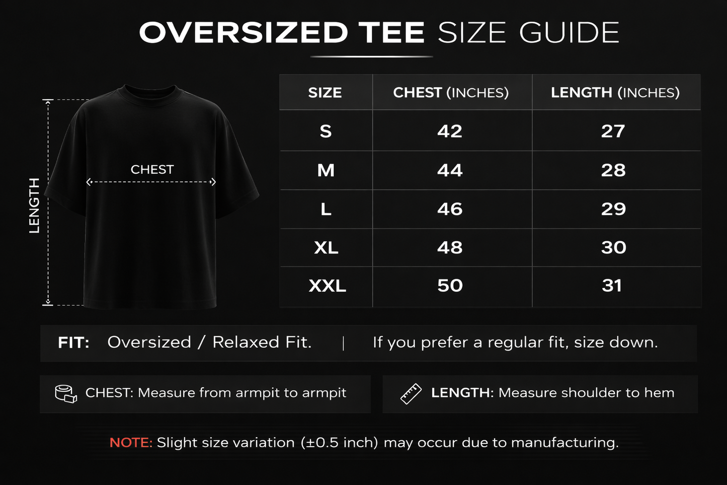 Vanguard – Oversized Tee