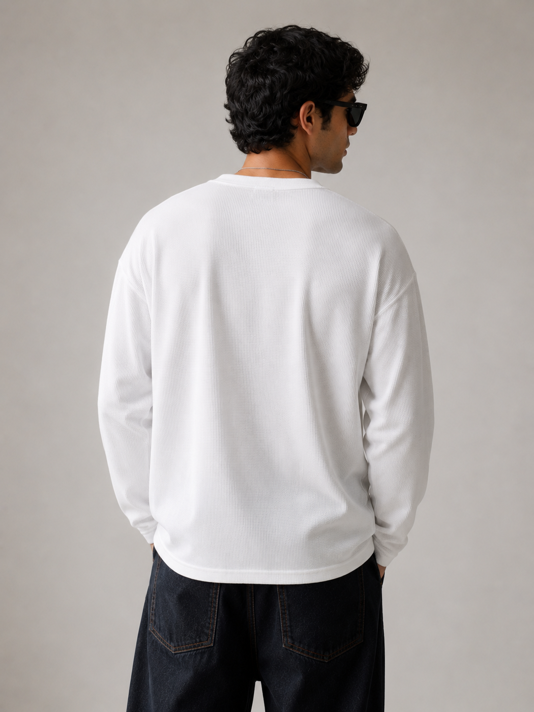 Henley Waffle Knit T-Shirt
