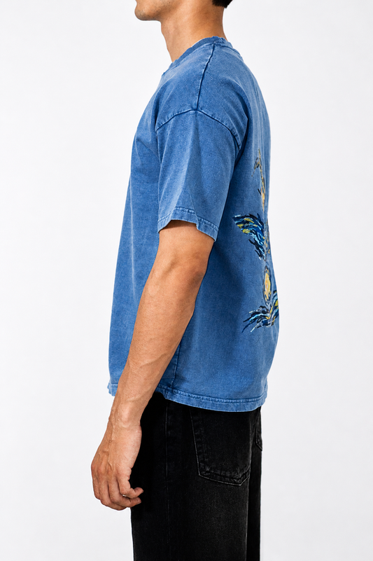 Denim Wash Boxy Fit Tshirt