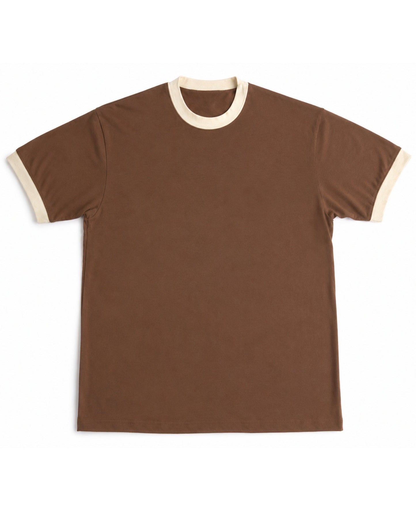Mousse & Cream Ringer Tee Front
