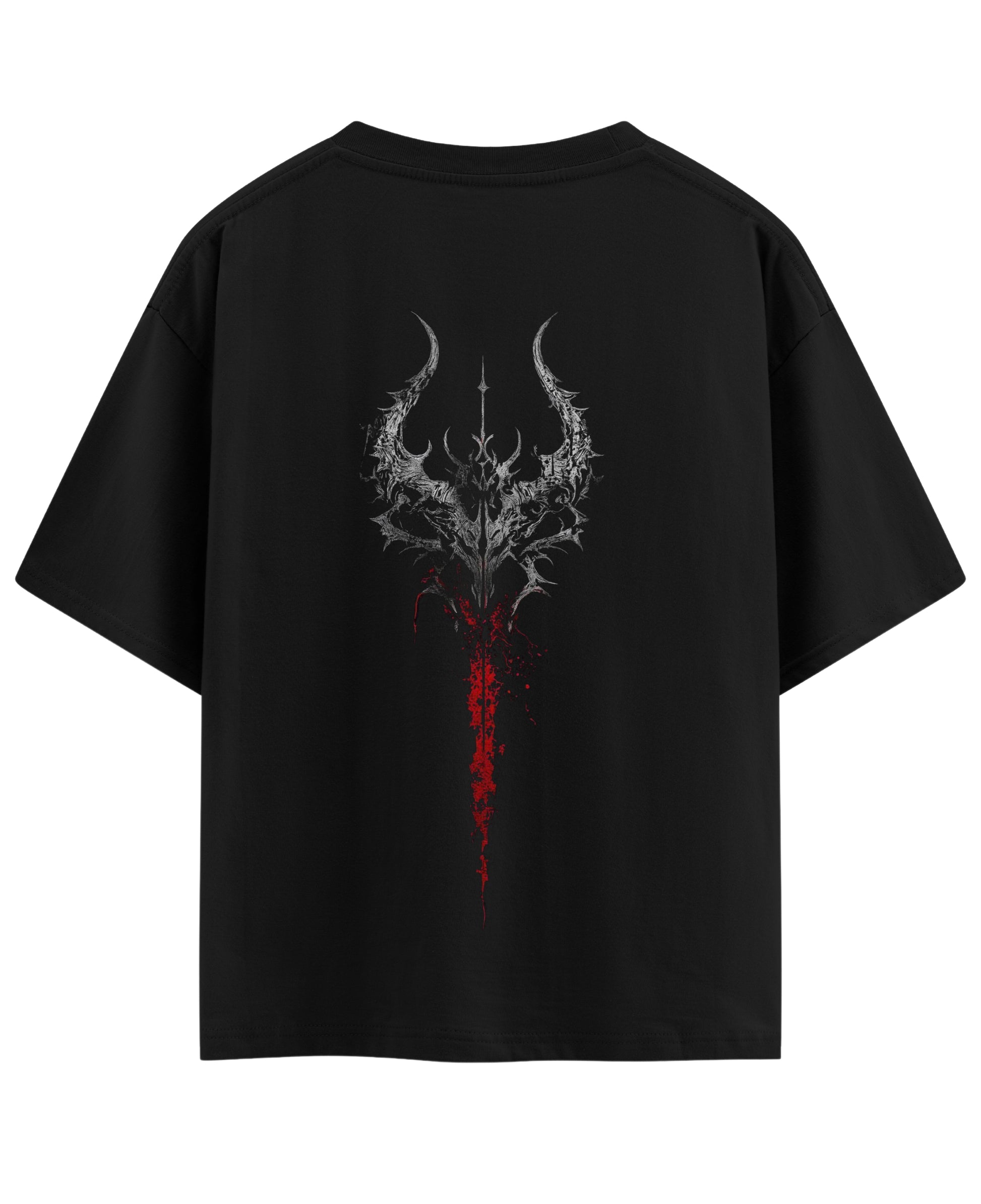 Black Oversized T-shirt Back Design