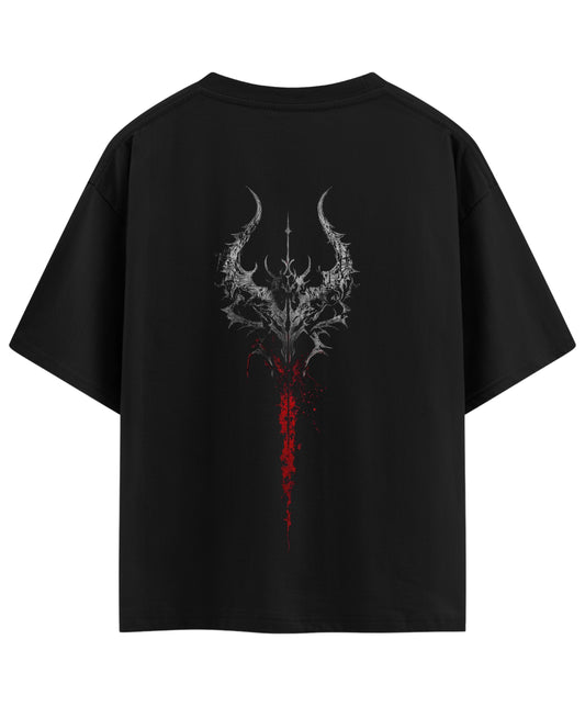 Black Oversized T-shirt Back Design
