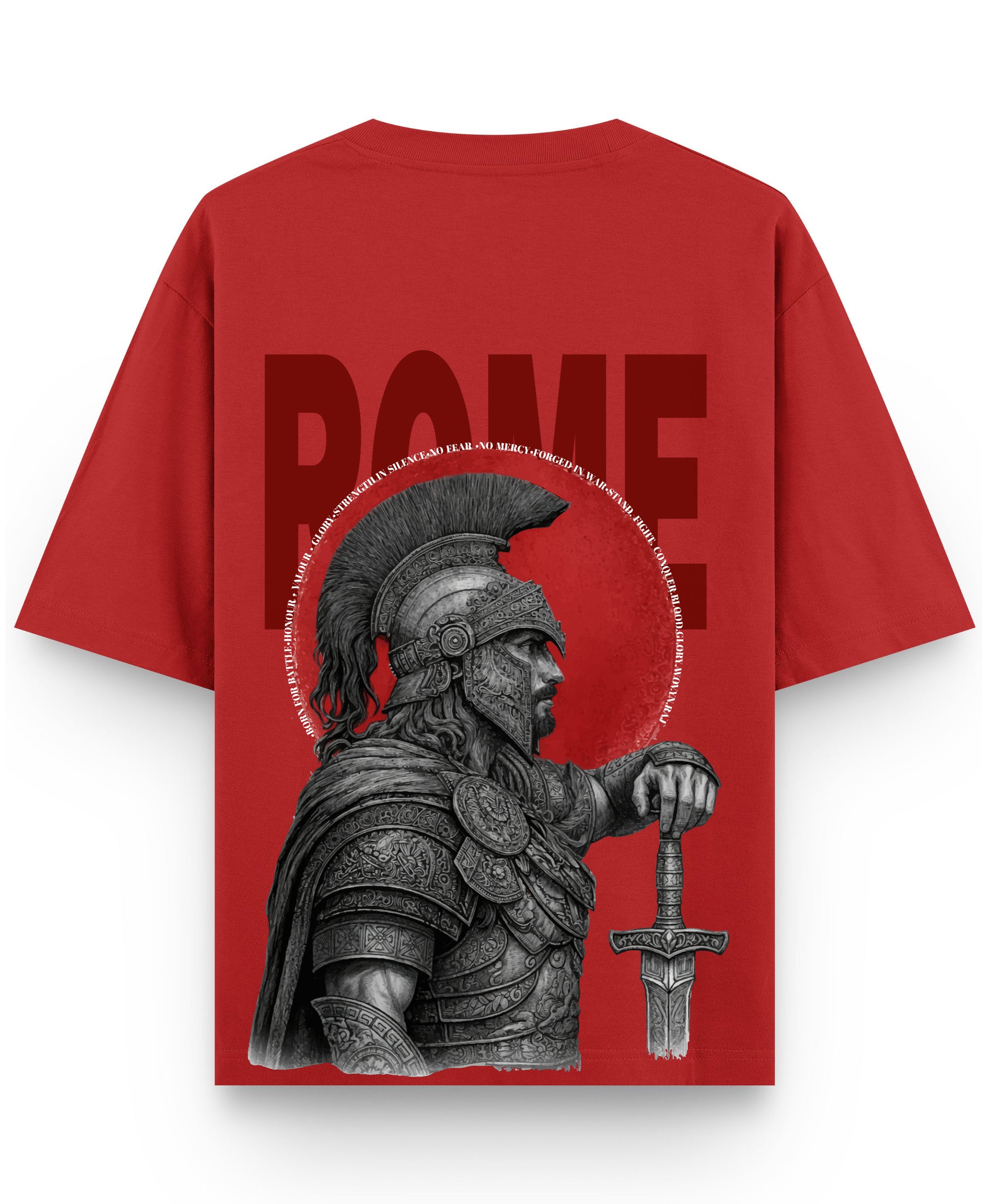 Red Oversized T-shirt Back Design