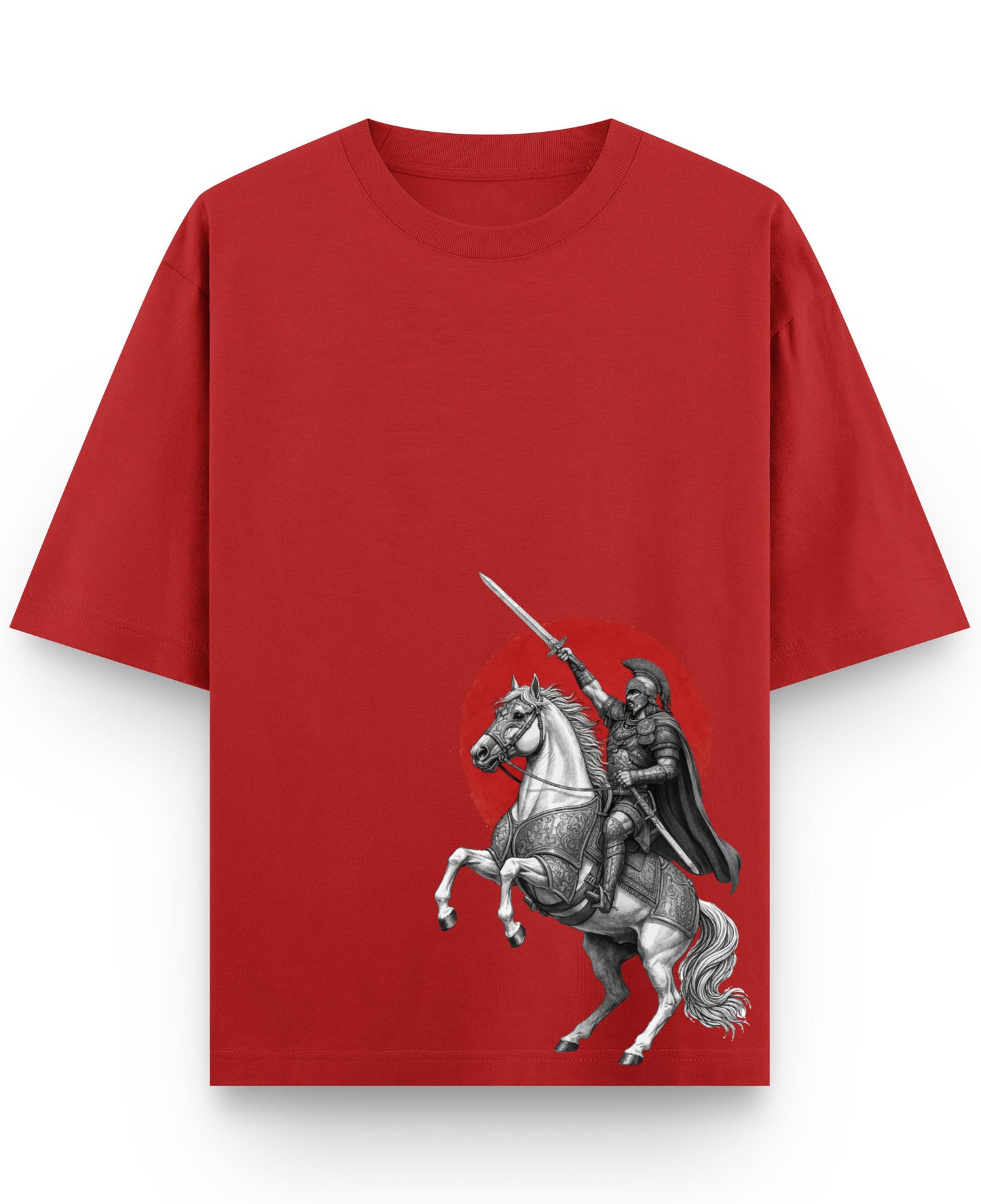 Red Oversized T-shirt Front Design