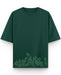 Bottle Green Oversized T-Shirt Front Design