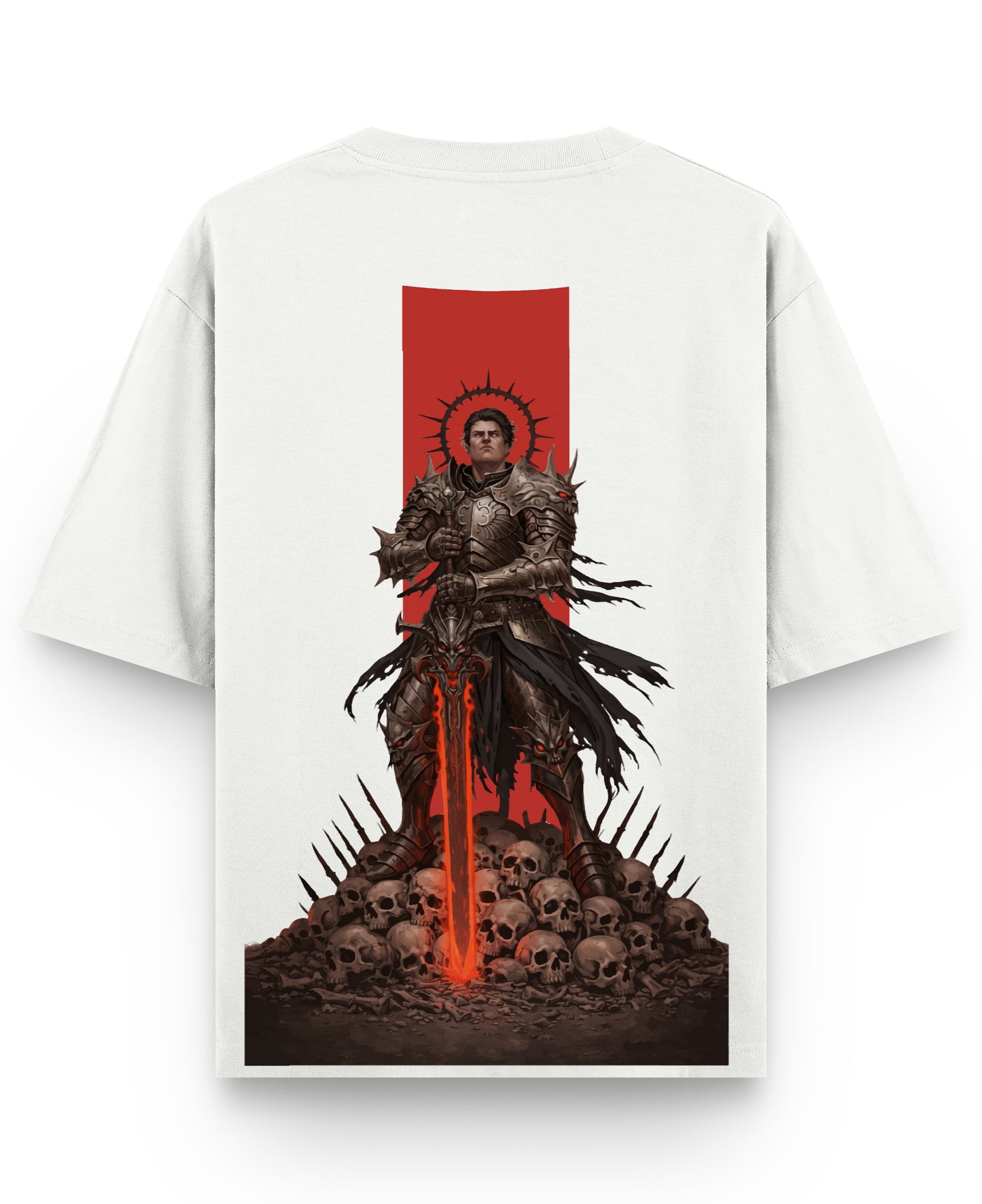 Off White Oversized T-shirt Back Design