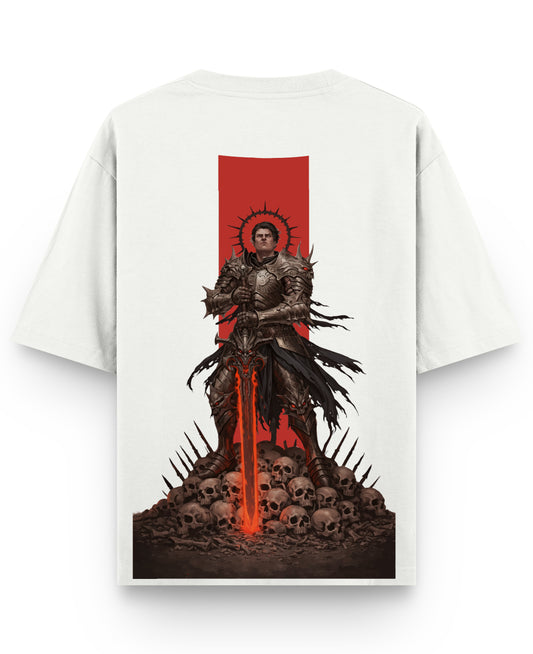 Off White Oversized T-shirt Back Design