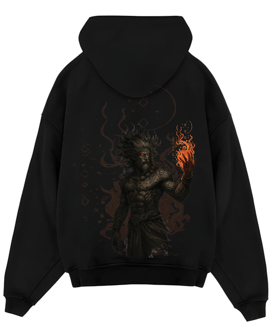 Black Oversized Hoodie Back Design