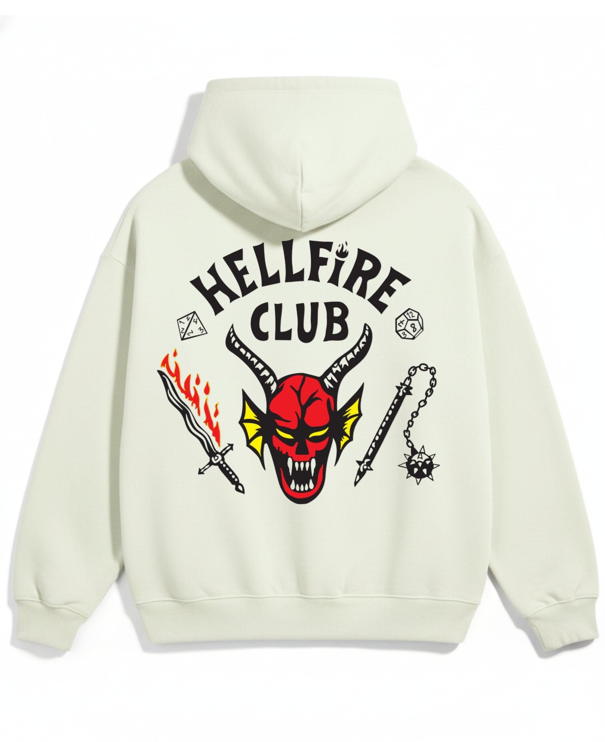 Off-White Oversized Hoodie Back Design