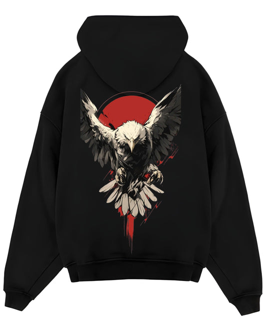 Black Oversized Hoodie Back Design