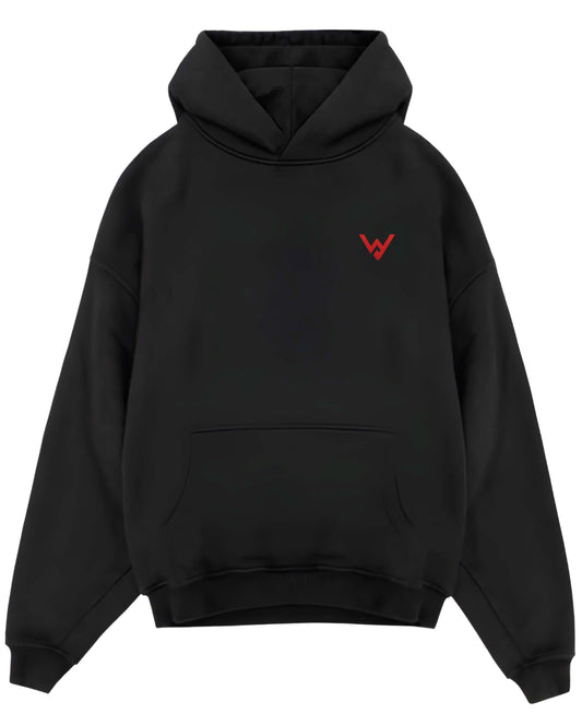 Black Oversized Hoodie Front Design